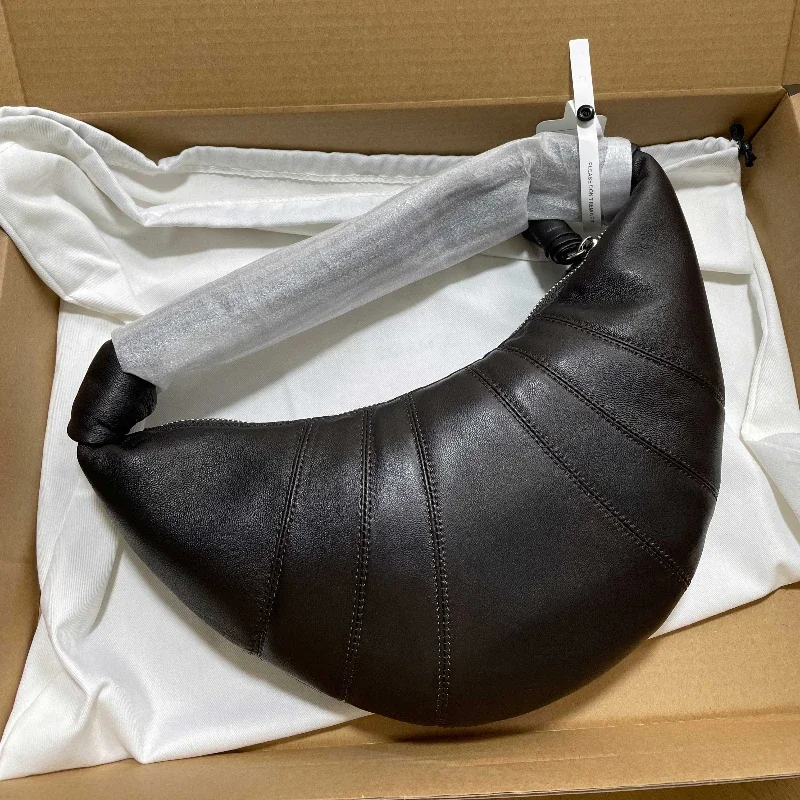 

25SS Lambskin Croissant Bag High-end Light Luxury Underarm Bag Women's Handbag Brand Original Dumpling Bag