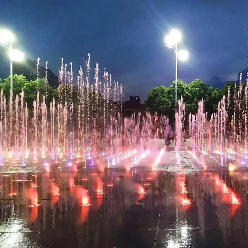 Fantastic and Funny Marble Fountain Dry Deck Fountain with DMX512 Lights