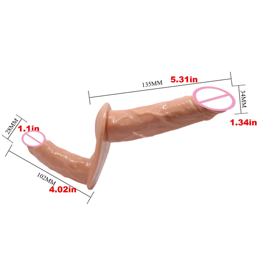 Strap On Dildo Double Penis Dual Ended Strapon Ultra Elastic Harness Belt  Adult Sex Toys for Woman Couple Anal Soft Dildos 18 - view 5