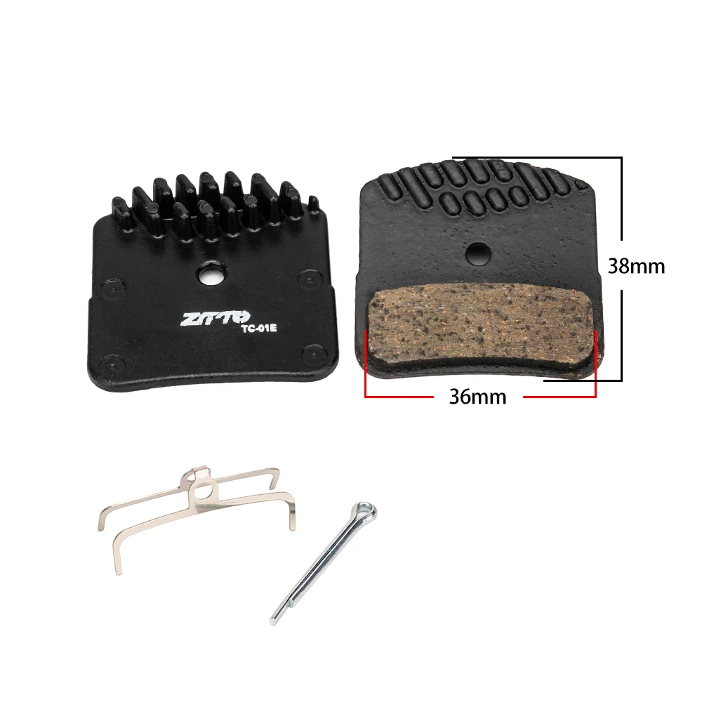 ZTTO MTB Fahrrad Kühlung Scheibenbremsbelag Wärmeableitung Ice Tech Harz Fahrrad Hydrauliköl Bremssattel Pads SLX Deore XT XTR M8000 – Detail 2