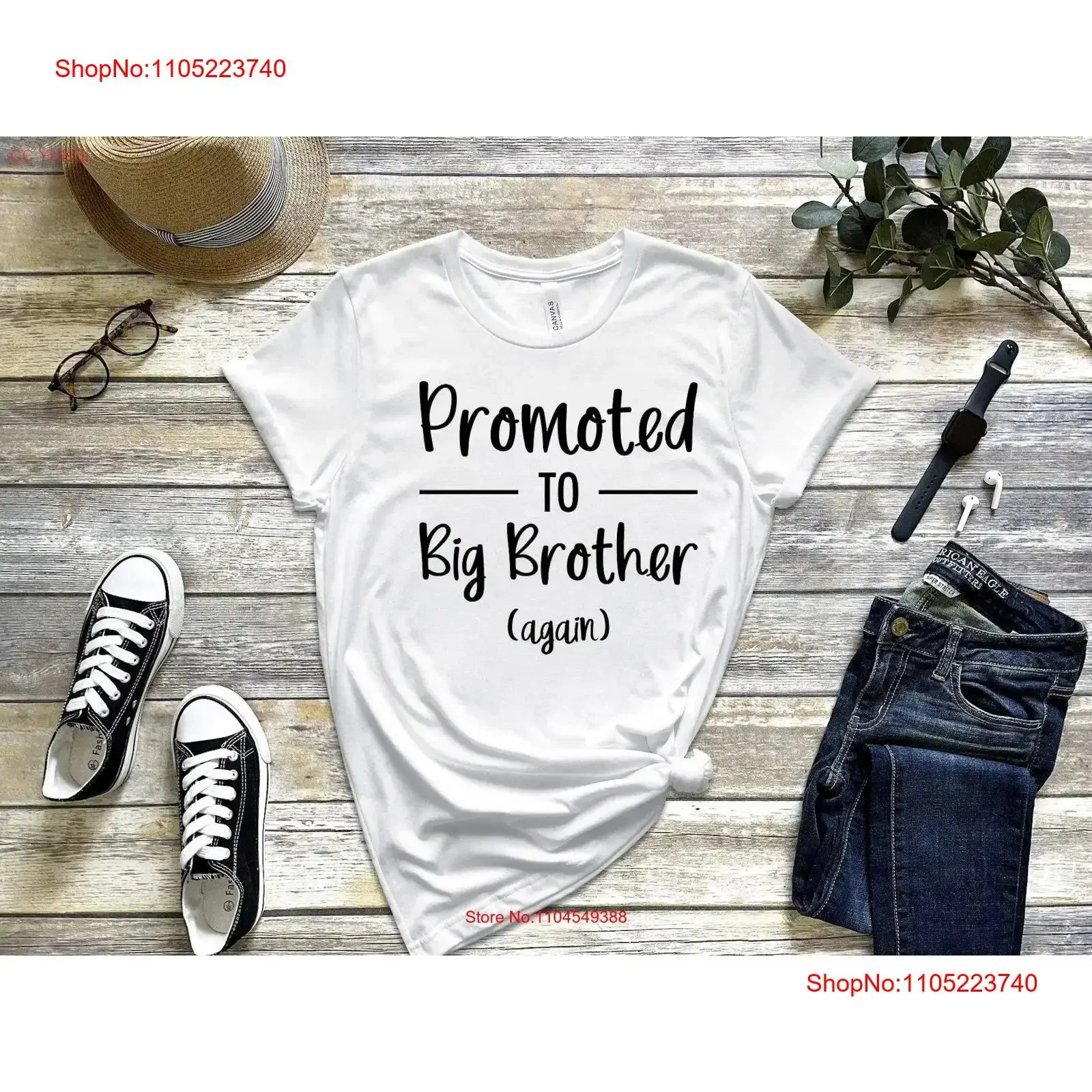 Promoted to Big Brother Again T Shirt Pregnancy Announcement Future vintage Washed streetwear graphic Casual Slightly Versatile