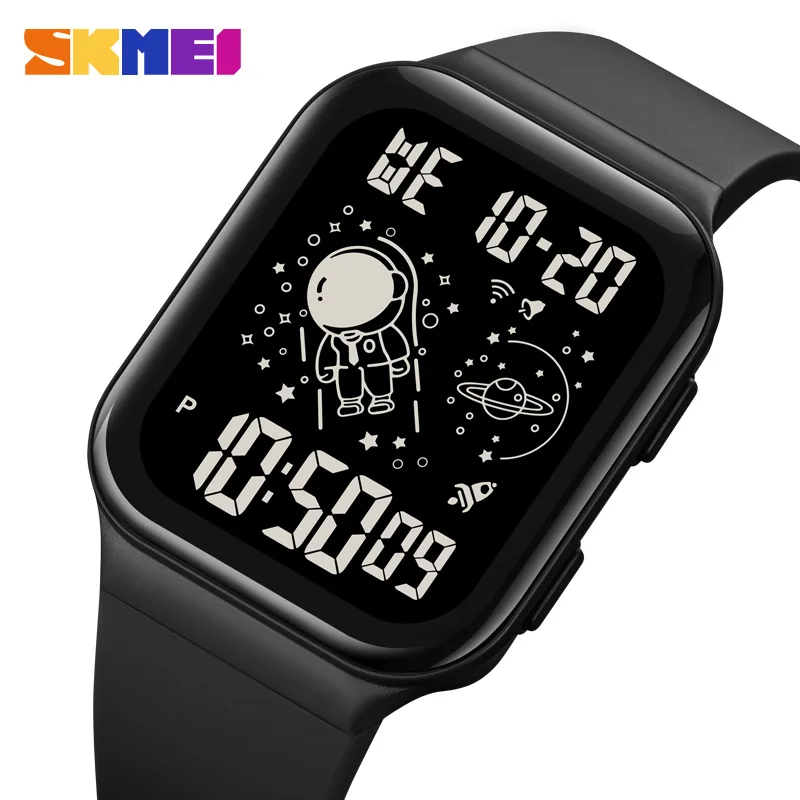 SKMEI New Creative Astronaut Dial Calendar Stopwatch Back Light Display Wristwatches For Mens 5Bar Waterproof Sports Watches