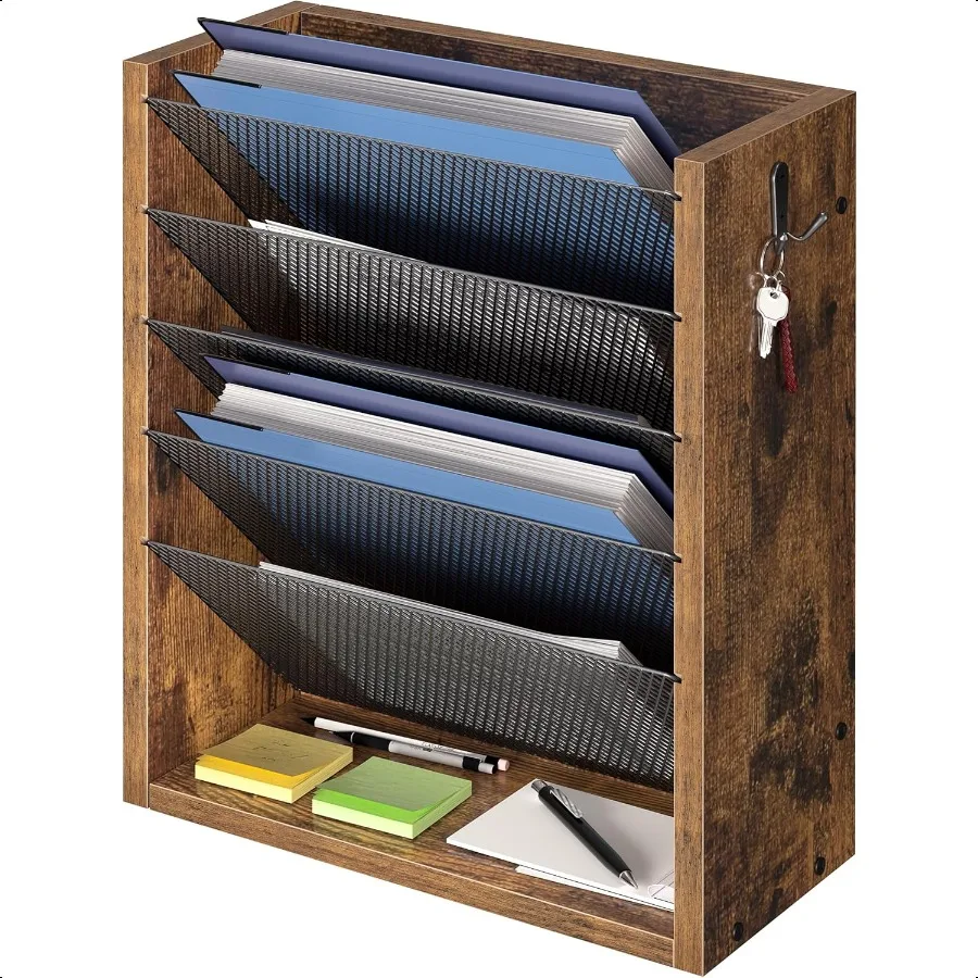 organizzatore-di-file-da-parete-sospeso-portadocumenti-da-parete-in-legno-a-6-livelli-con-2-ganci-organizzatore-di-posta-montato-a-parete-con-vassoio-piatto-inferiore-vertica
