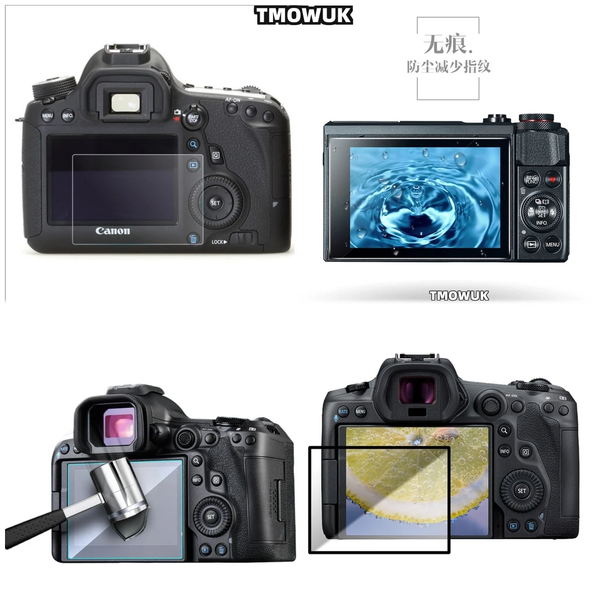 

For Canon R6 R7 Gaming Optimized Screen Protector - 9H Tempered Glass Anti-Glare Anti-Scratch Film