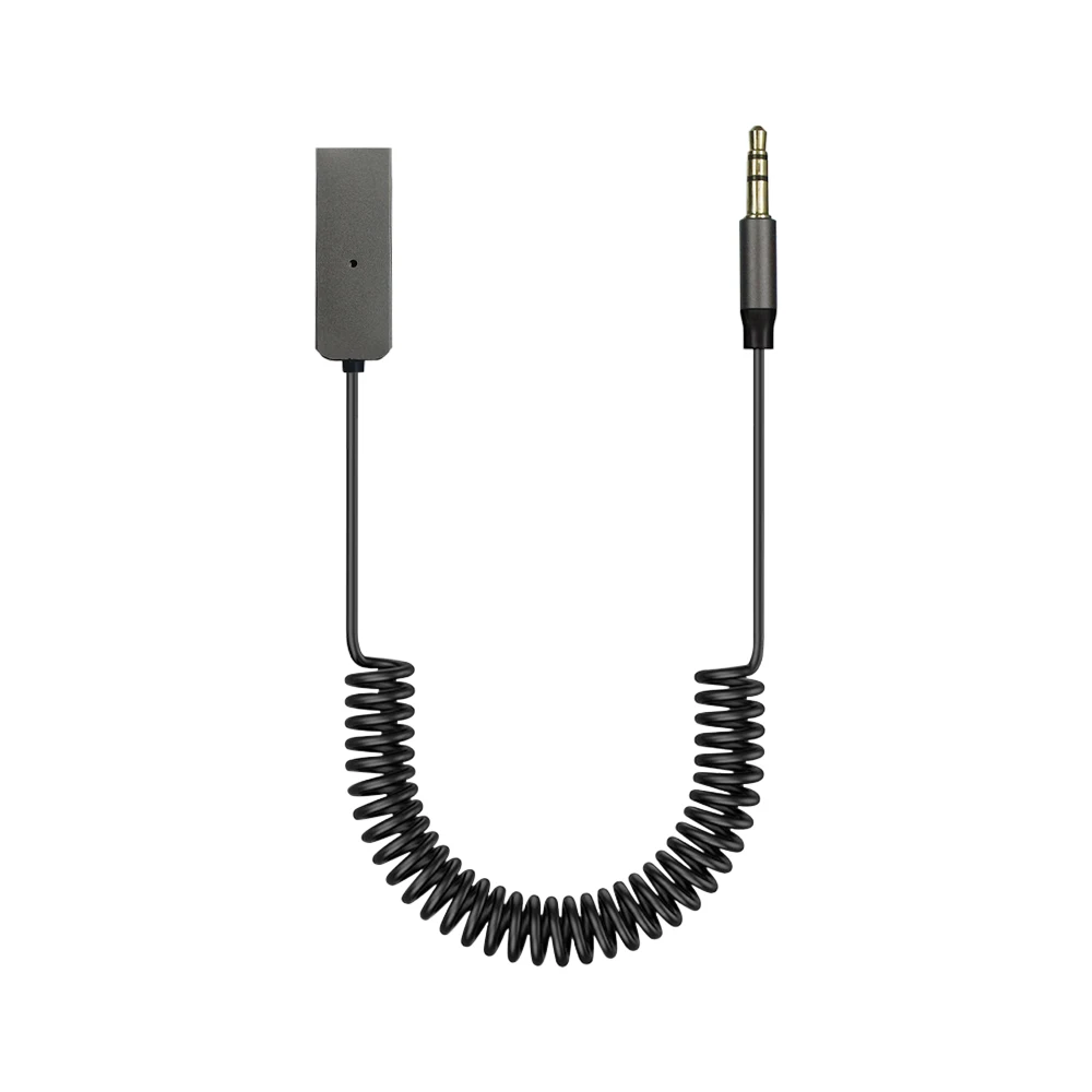 자동차 블루투스 5.0 오디오 수신기 USB 3.5mm AUX 자동차 오디오 무선 음악 어댑터 (자동차 스피커용)