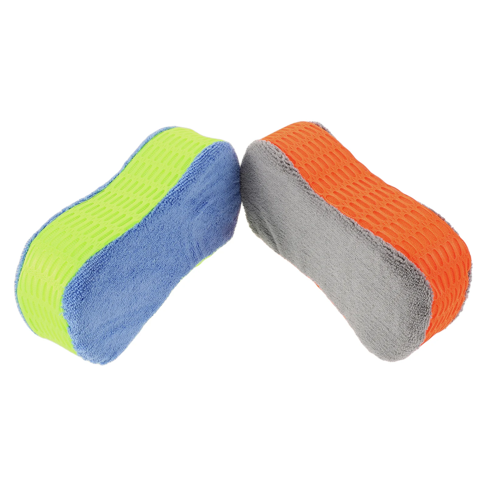 

2Pcs Car Wash Sponge High Density Double-sided Water-absorbing Cleaning Block for Auto Exterior sponges car cleaning tools