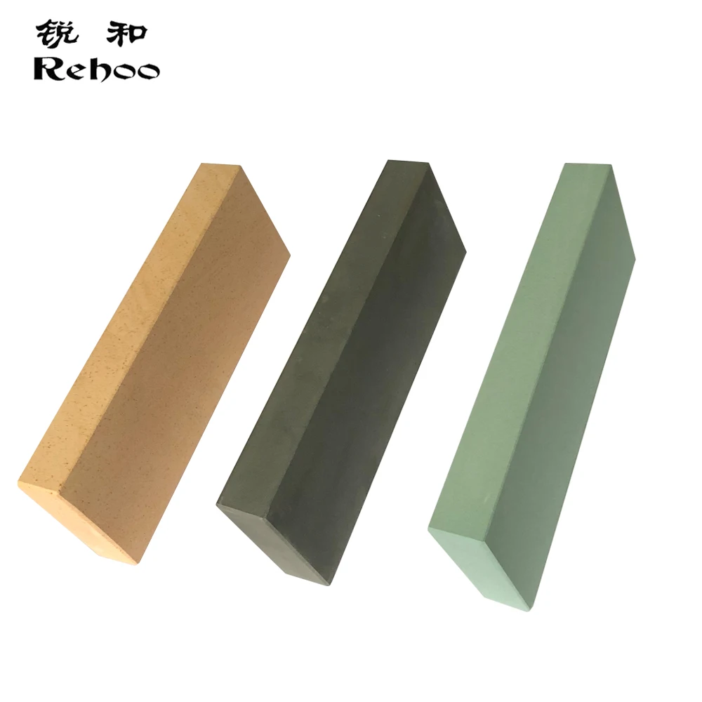 

Rehoo Pro Whetstone Large Size Boron Carbide Yellow Gem Green Silicon Carbide Sharpening Stone Industrial Products Kitchen Tools