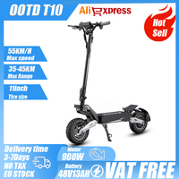 E-Scooter T10 900W Motor 48V13AH Battery Foldable City Commuter EScooters 11-inch All-terrain Rugged Tire Adult Electric Scooter