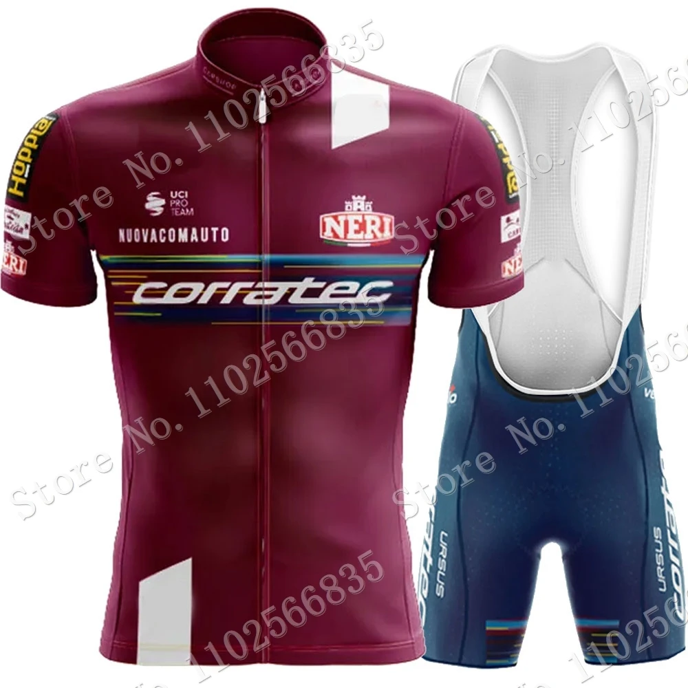 Team Corratec Cycling Jersey 2024 Set Short Sleeve Italy Clothing Mens Road Bike Shirts Suit Bicycle Bib Shorts MTB Maillot Ropa