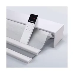 2026 New Design Day And Night Battery Motor Smart Home Control By Tuya Apple Homekit Dual Layers Roller Blinds For Livingroom