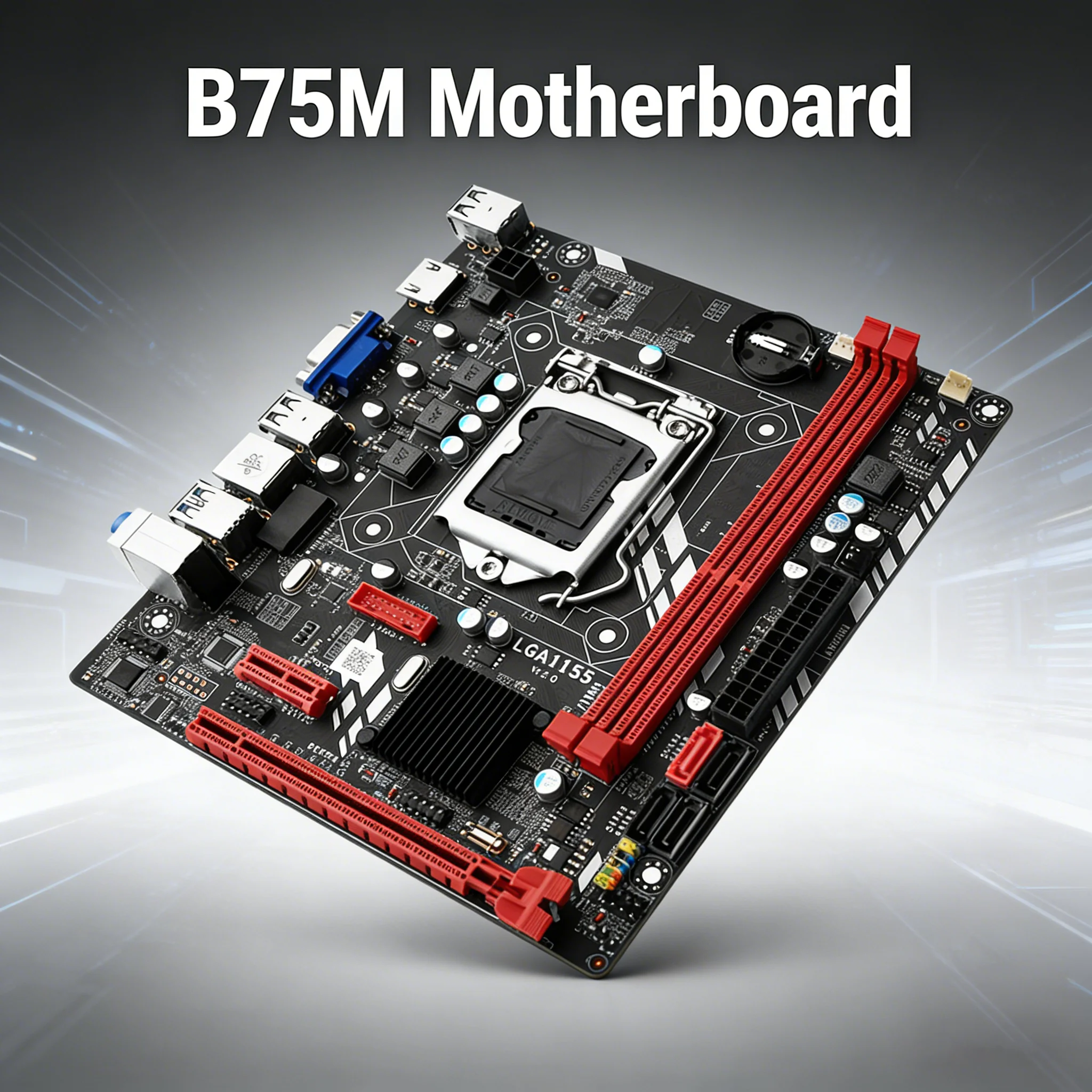 B75-HM Motherboard LGA 1155 Support 2*DDR3 USB3.0 SATA3 NVME M.2 WIFI Placa Mae  plate board pc gamer  B75 Dual channel