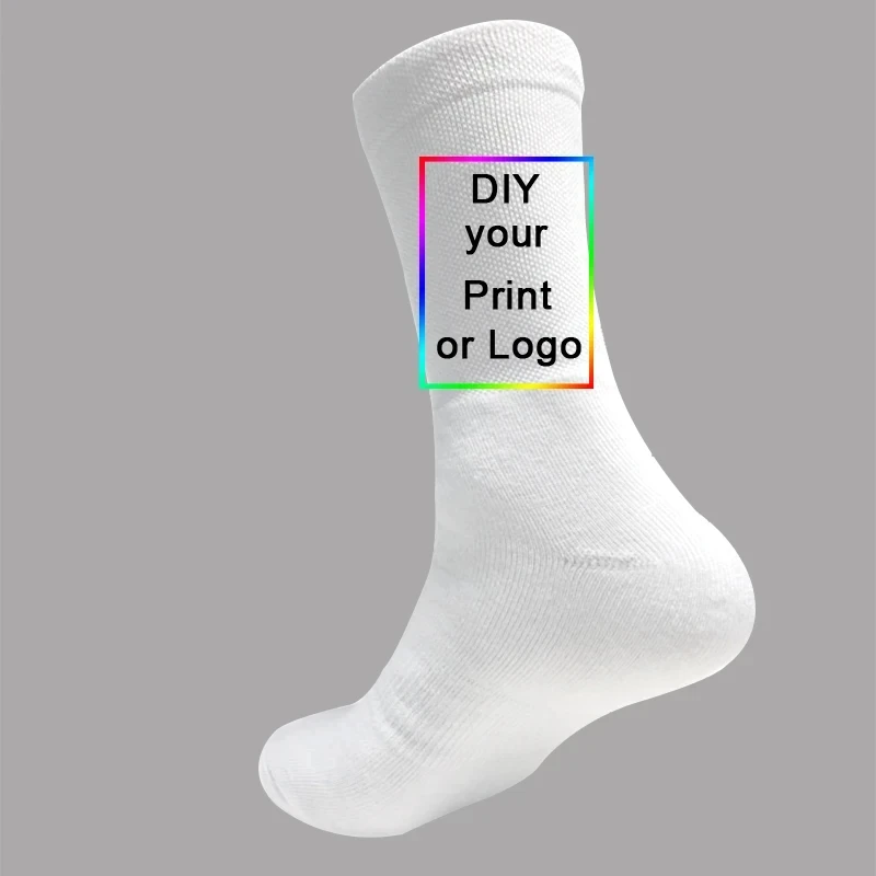 Customized Print Socks Women\'s Men\'s DIY Photo Logo Brand Quanlitity Cotton For Spring summer autumn winter