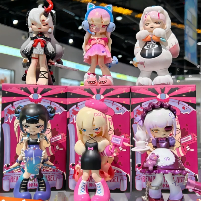 

Genuine Spot Disease Girl Second Generation Tear Off Label Series Trendy Toy Figurine Blind Box Decoration Surprise Girls Gifts