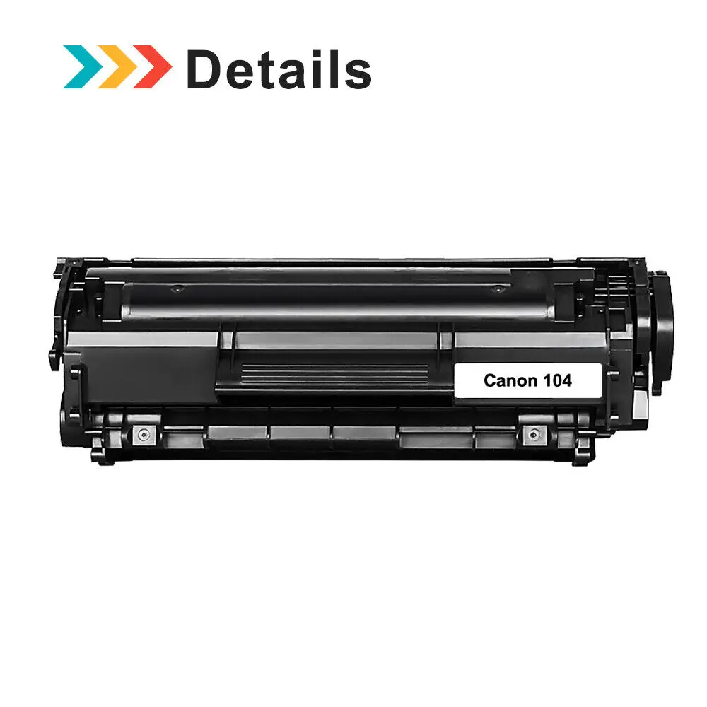 1 Pack Compatible For Canon 104 Black Toner Cartridge