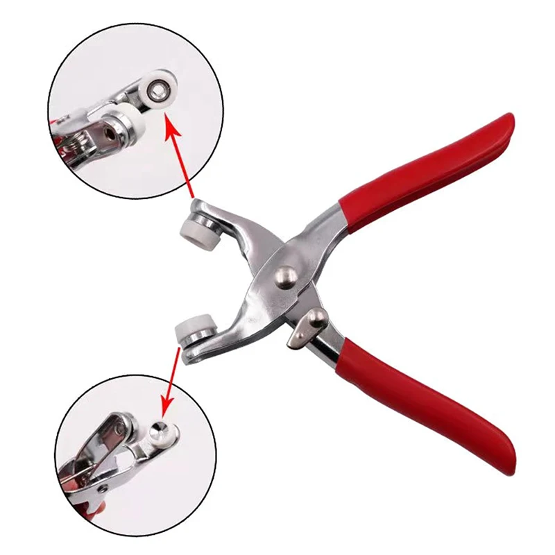 Metal Snap Buttons Rings with Fastener Pliers Press Tool Kit for Clothing Sewing