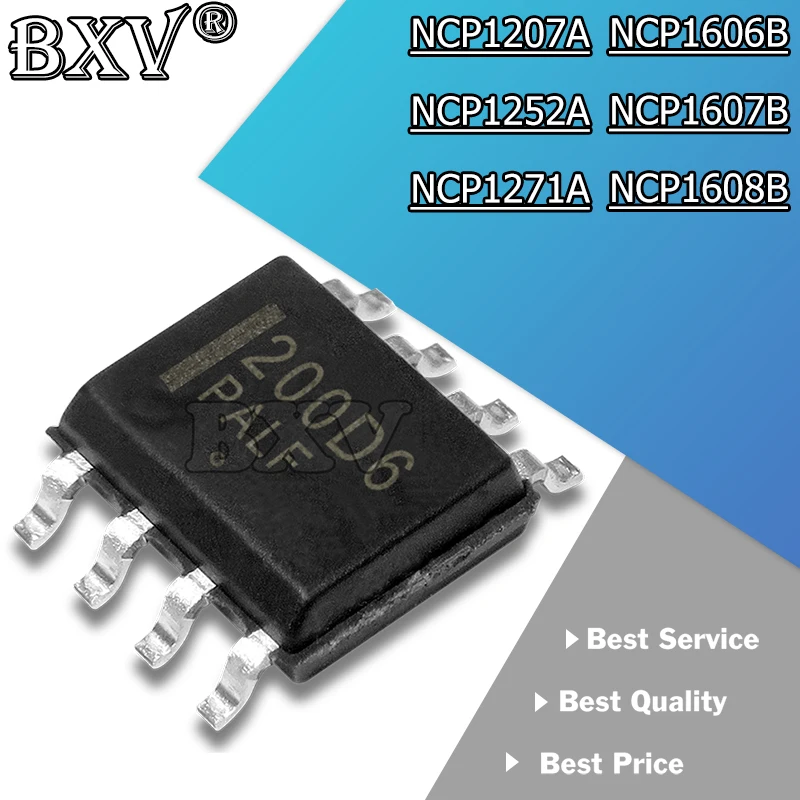 10 unids/lote NCP1200D60R2G NCP1203D60R2G NCP1207A NCP1252A NCP1271A NCP1606B NCP1607B NCP1608B NCP1200 NCP1203
