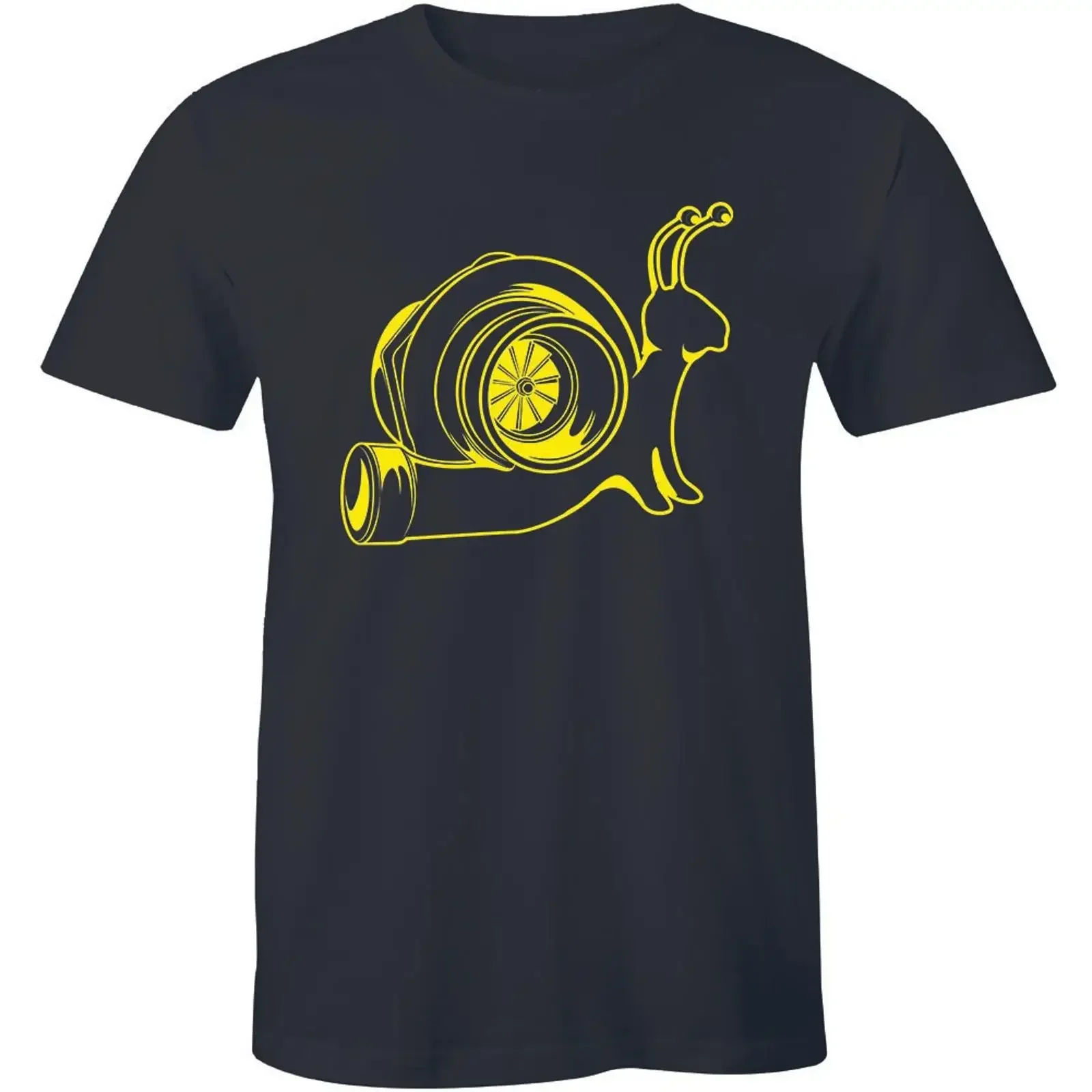 The Turbo Snail Funny Humor Racing Speed Racer Men's T shirt JDM Ricer Rocket vintage Washed Slightly Versatile Stretched