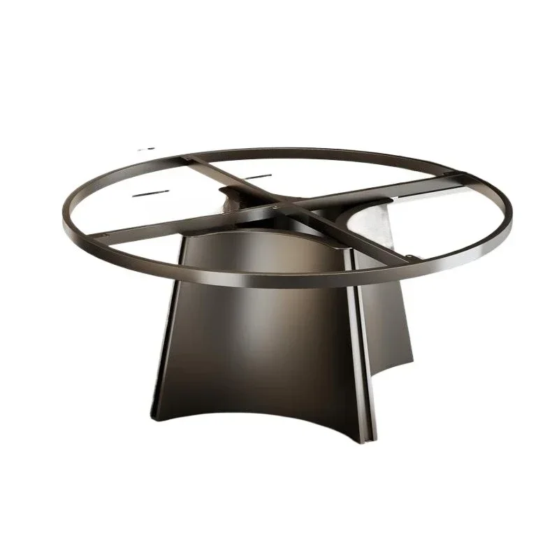 

Round dining table base stainless steel rock slab table legs marble round