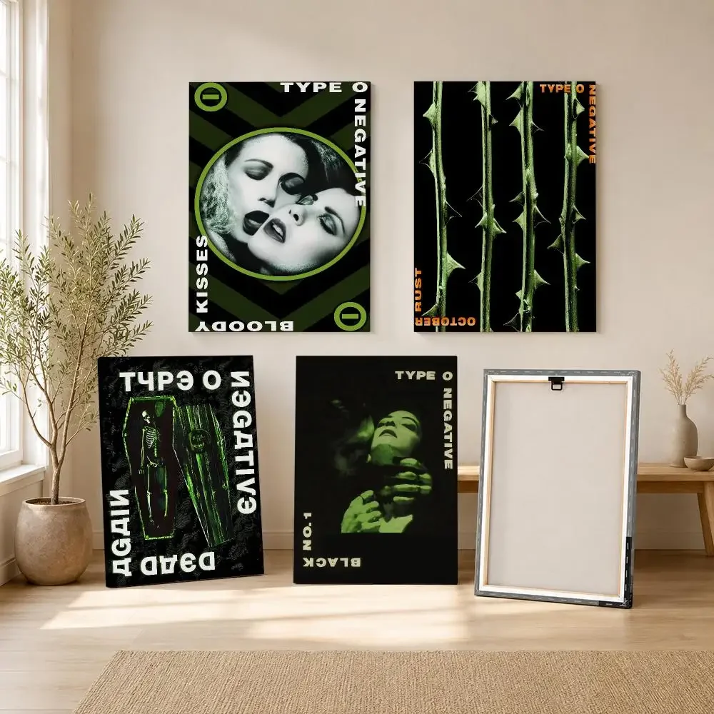 Gothic Metal Band T-Type O Negative Framed Wall Painting Framed Canvas Wall Art Print | Modern Poster | Home Hallway Decor
