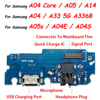 Charging Dock For Samsung A06 A04E A04 Core A05 A05S A14 4G A14 5G A146B A33 with USB Port Connector Flex Cable Charger Board