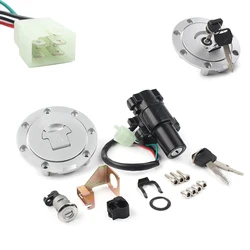 Ignition Switch Lock Fuel Gas Cap Tank Cover Seat Lock Key Set For Honda CBR1000RR CBR600RR 2003-2007 2004 2005 2006