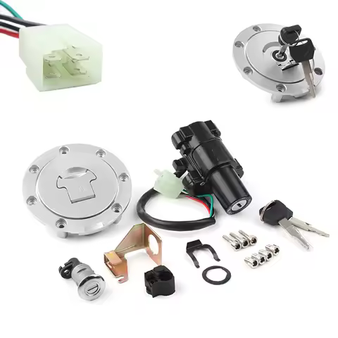 Ignition Switch Lock Fuel Gas Cap Tank Cover Seat Lock Key Set For Honda CBR1000RR CBR600RR 2003-2007 2004 2005 2006
