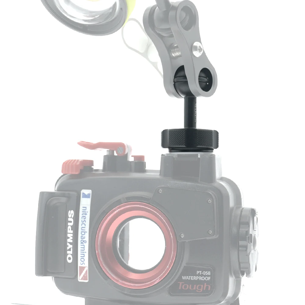 Nitescuba Diving Shell Cold Hot Shoe Adapter Ball Adaptor Mount Base Connector Gopro Tg6 5 Camera Housing Underwater Photography