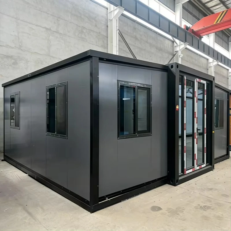 20Ft 40Ft Ready to Ship Light Steel Prefab Expandable Container Foldable House Prefabricated Mobile Modular Portable Home