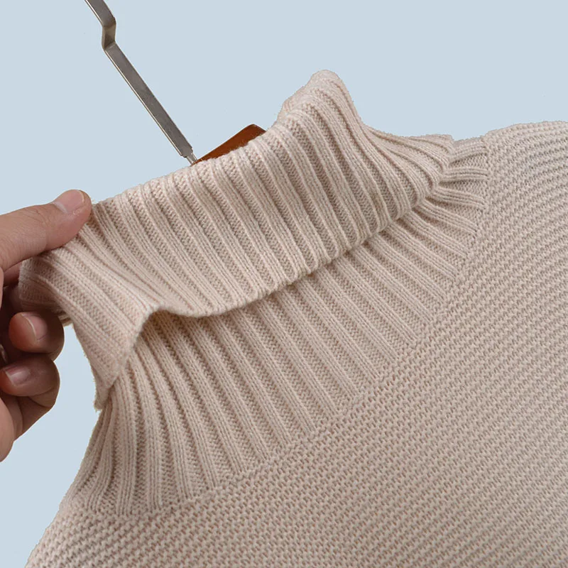 

Свободный вязаный свитер Long Sve High Ne, женский осенне-зимний новый удобный модный внутренний свитер Base irt