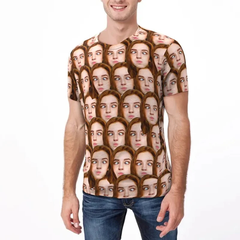 DIY Custom Picture T-shirt For Men Personality O Neck Short Sleeve Jersey T Shirts Customized Clothes Sport Breathable Tee Top image 3