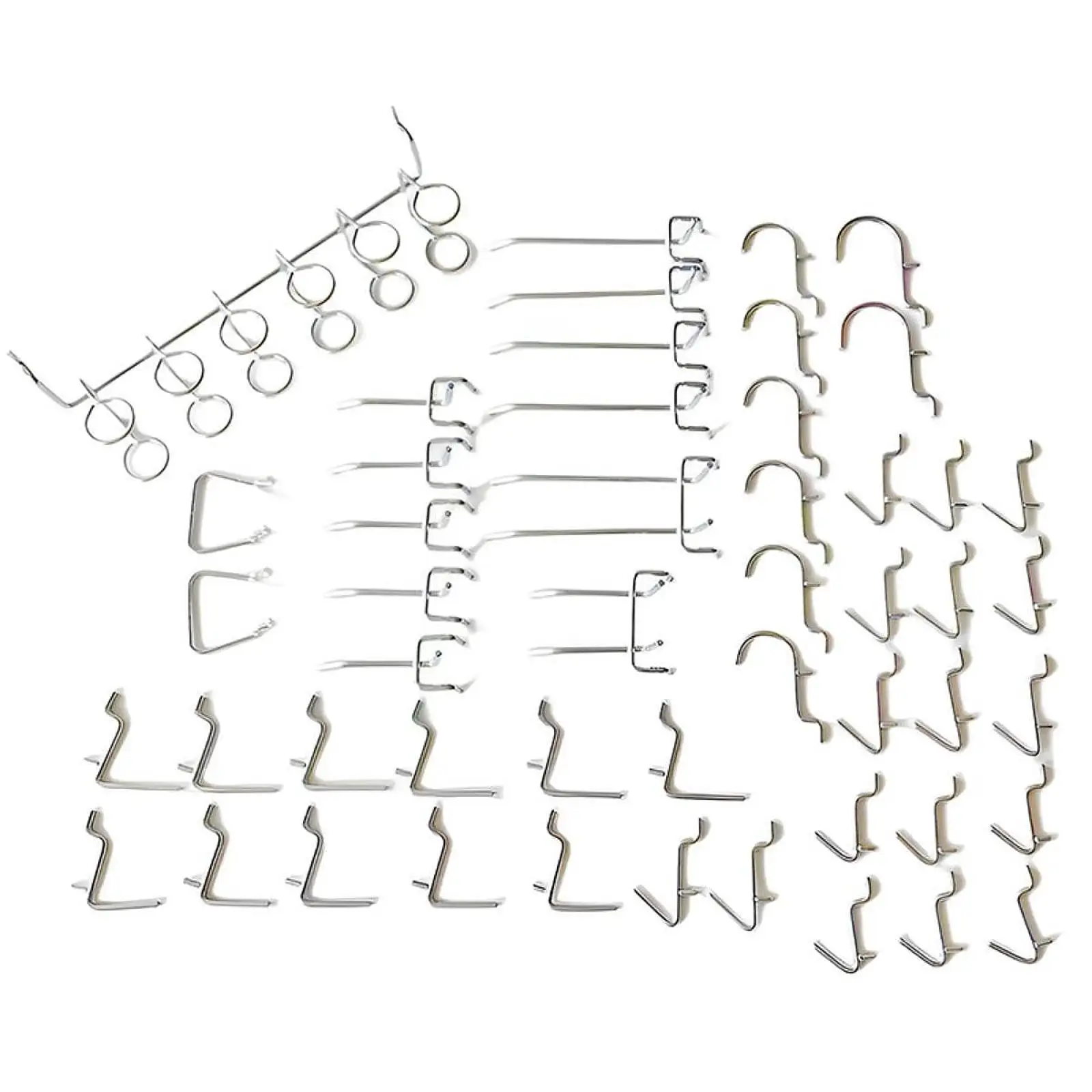 Pegboard Hooks Galvanized Steel Heavy Duty Assortment Organizer Kit Wall Hooks for Garage Kitchen