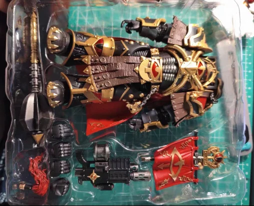 【SF】JOYTOY 1/18 Actionfigur Sons of Horus Legion Cataphractii Praetor mit Combi Melta und Power Maul Modellspielzeug Geschenke