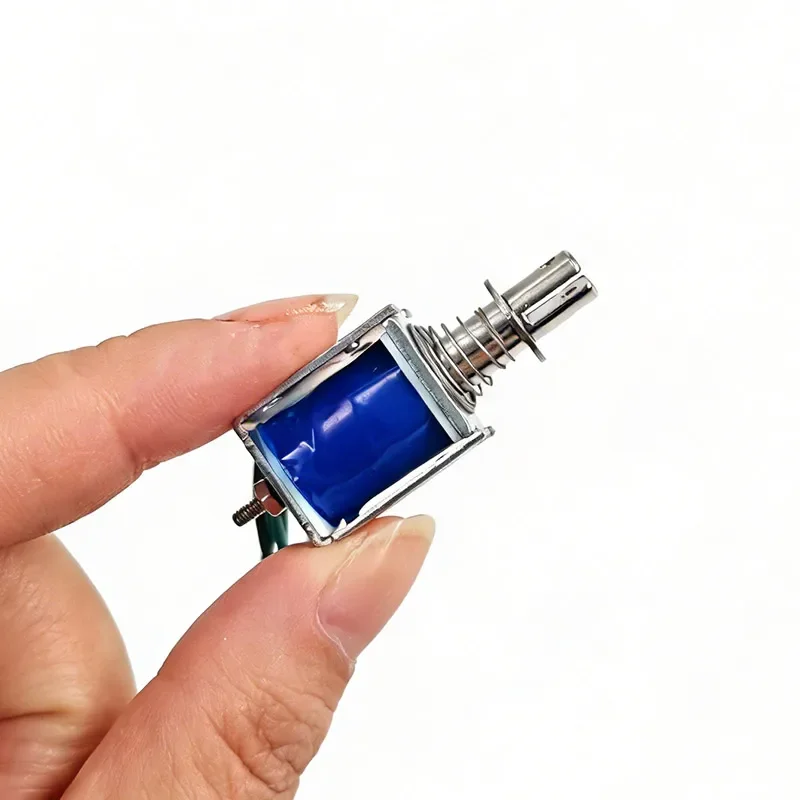 5Pcs TAU-0520 Open Frame Solenoid DC 6V 12V 24V Push Pull Electromagnet 10mm Travel 0520T Electric Magnet