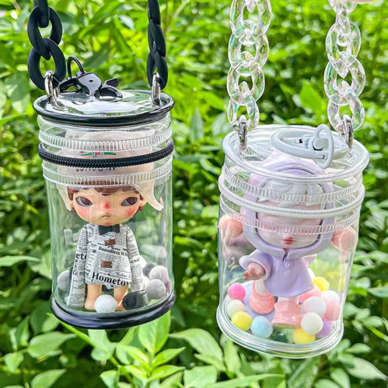 Dustproof Waterproof Toy Storage Pouch Thickened Transparent PVC Doll Mini Storage Bag Clear Wallet High Quality Bag Pendant