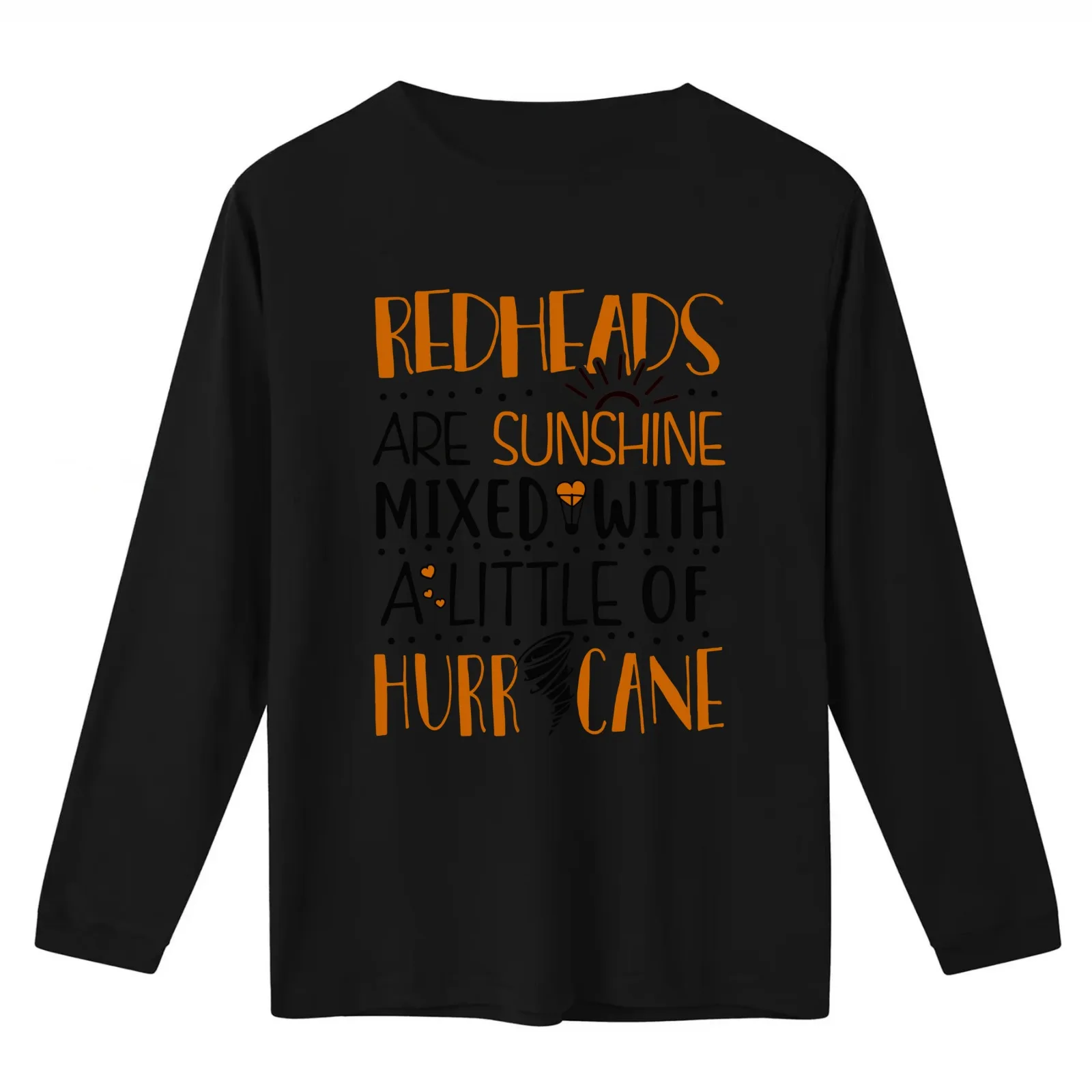 Redheads Are Sunshine Mixed With a Little Of Hurricane T-Shirt Summer Casual Cotton Tee Oversized Streetwear Tops 100% Cotton
