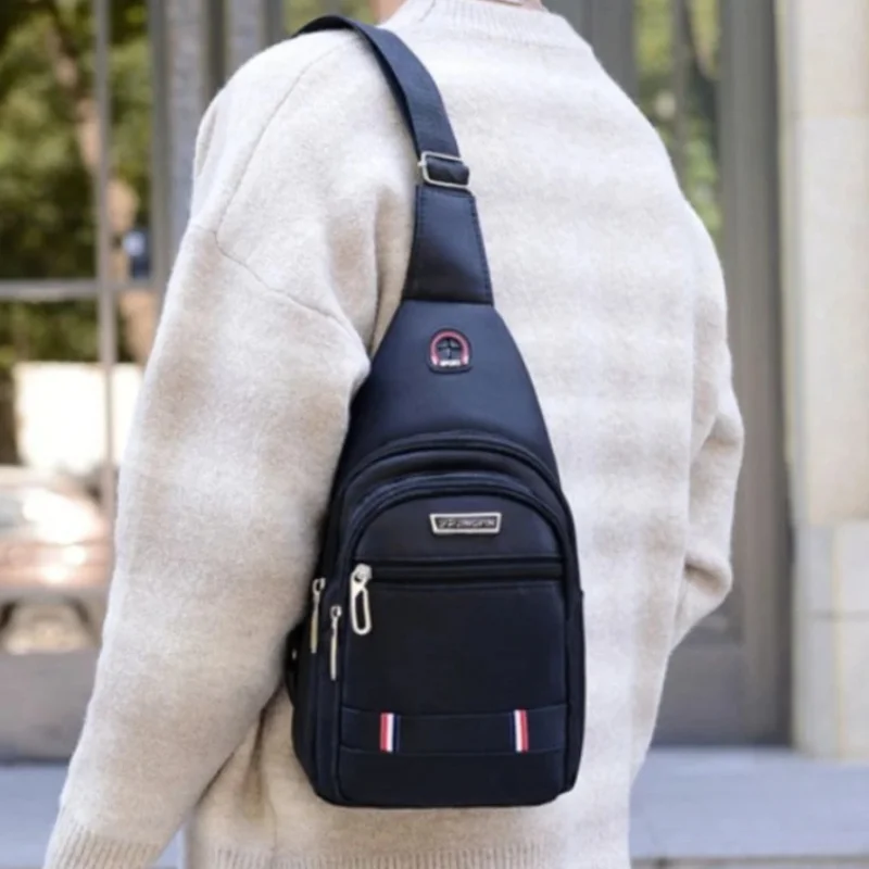 

OutDoor Travel Fashion Mens CrossBorder Small Chest Polyester Shoulder Bag Trend Leisure