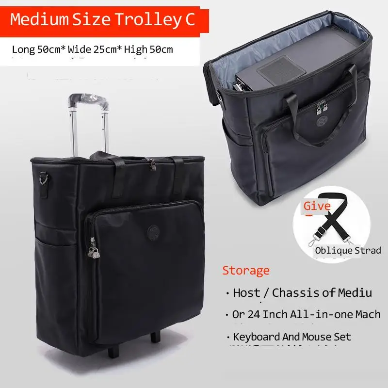 Multipurpose Bag with Transport Wheels, Large Capacity Suitcase, Trolley Storage Boxes, Travel Bag, Luggage