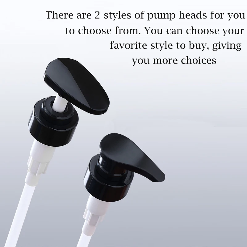 2Pcs Portable 300/500ml Empty Plastic  Shampoo Bottles Refillable Bath Supply Pump Containers For  Lotion Shower Gel Conditioner