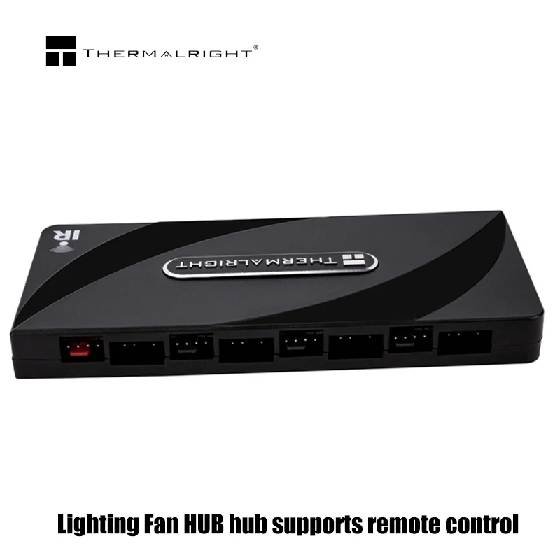 Thermalright 1 à 8 4 broches PWM + 3 broches + 5V ARGB ventilateur Hub IR télécommande séparateur SATA puissance PC adaptateur d'extension de refroidissement