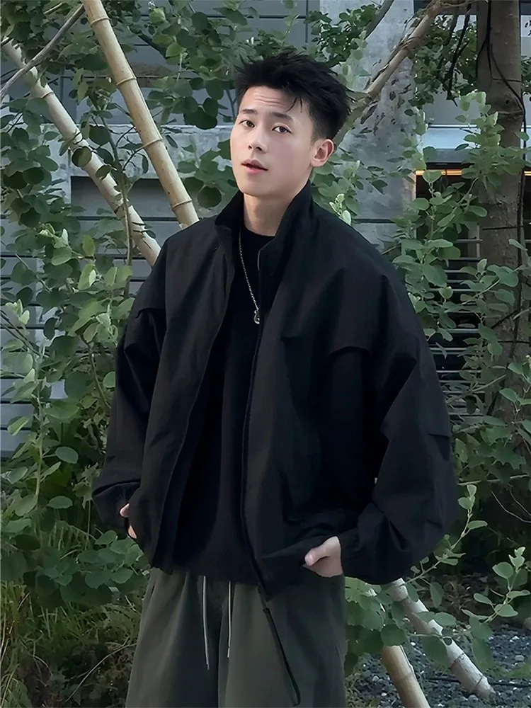 

American Sle Flight Jaet Men's Autumn Winter Outdoor ort Workwear Coat Waterproof Polyde Fiber Straight Hemline