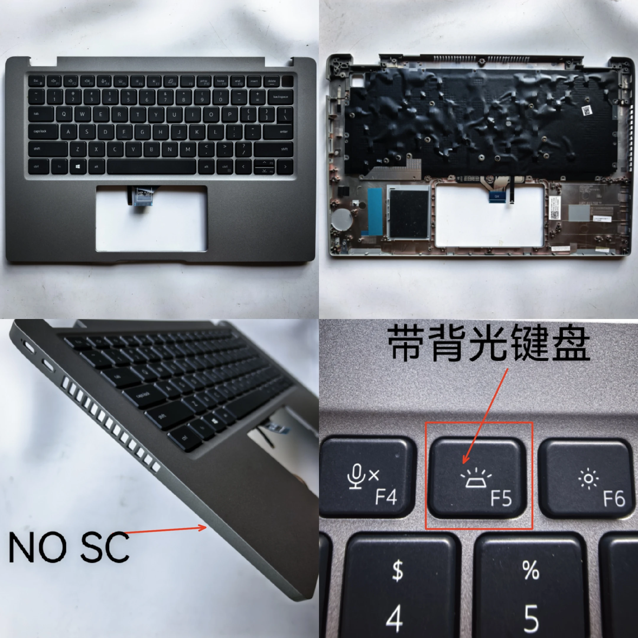 

New Laptop Palmrest Upper Case Shell with US Backlit Keyboard Cover for Dell Latitude 5420 5430 5431 E5420 E5430