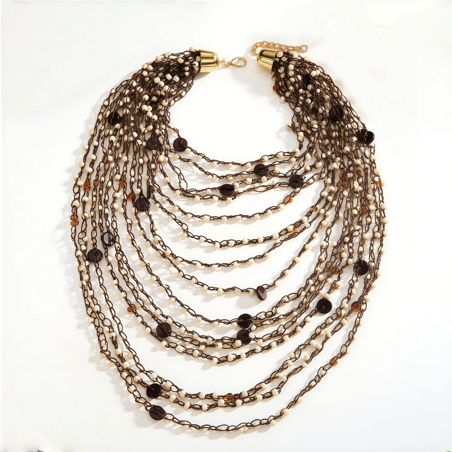 

2025 Trendy Necklaces Exaggerated Multi-layered African Style Bohemian Summer Jewelry Accessories Handmade Necklaces for Women