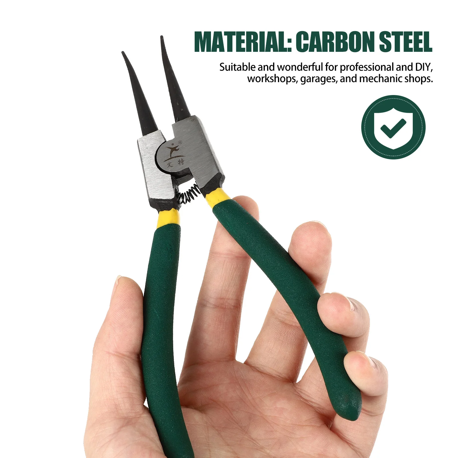 

4Pcs Snap Ring Pliers Set Internal External Circlip Kit Precision Spring Loaded Strong Straight Bent Jaw for Efficient Ring