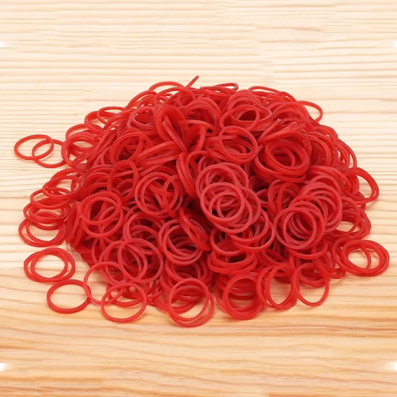 Mini artificiel astiques Rouges pour Cheveux Doux, Fournitures de Bureau, École, Maison, Diamètre 19, 25, 32, 40, 50, 60mm