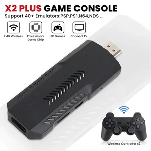 X2 In addition video game, double wireless controller, 4K console HD, 2.4g, n64, psp, ps1, gba, new 12 Main Sales Guitar Package Double X2 - №11