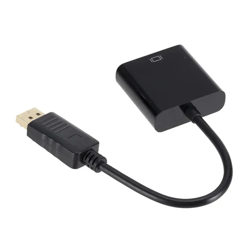 Grwibeou displayport display port dp zu vga adapter kabel männlich zu weiblich konverter für pc computer laptop hdtv monitor projektor