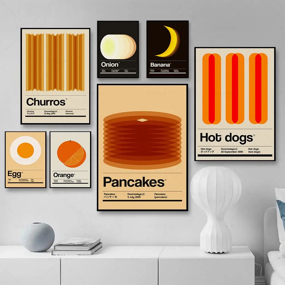 Funny Kitchen Decor Minimalist Food Wall Art Canvas Painting Nordic Posters And Prints Wall Pictures For Living Room Decoration