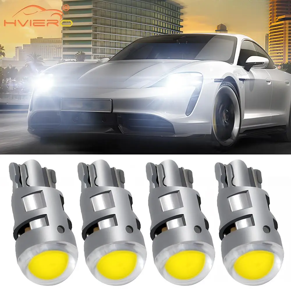 

4pcs T10 W5w Led Signal Lamp 12V Car Bulb Reading Lamps Interior Dome Light Clearance Backup Reverse License Plate Bright Modify