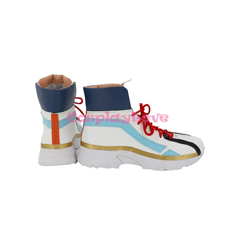 CosplayLove Game Ensemble Stars Nito Whtie Scarpe cosplay rosse Stivali lunghi in pelle Chrismtas su misura
