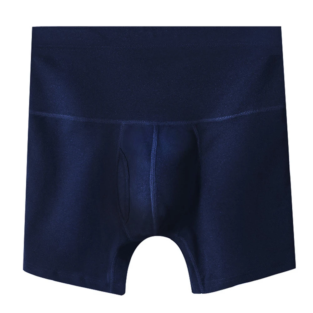 Comfortable Men\'s High Waist Boxer Briefs with Breathable Pouch Soft Polyester Spandex Underwear Trunks for Extended Wear